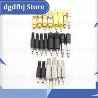 Dgdfhj Shop 2pcs Stereo Connector 3.5mm to 6.5mm Female to Male Audio  Adapter RCA Jack Plug Aux Speaker Cable Headphone