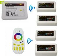 【❖New Hot❖】 122cc store แสง Mi Wifi App Ibox รีโมทระบบสัมผัส Rf Dc 12V 24V 2.4G 4โซน Rgb Controller สำหรับแถบไฟ Led Light/Milight หลอดไฟ