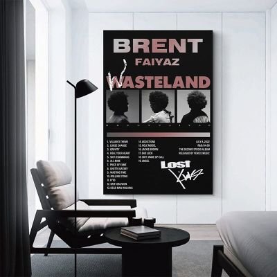 Ultra Modern KiumiBaby Brent Faiyaz อัลบั้มเพลงโปสเตอร์ภาพวาดผ้าใบ Wall Art ภาพพิมพ์ครอบครัวห้องนอน Decor ของขวัญ