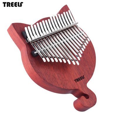 【YF】 TREELF TF-17CAT 17 thumb piano Wood finger Precussion with Scale Stickers Tuning