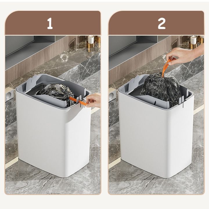 ตะกร้าขยะ18l-อัตโนมัติกระป๋องถังขยะเซนเซอร์กันน้ำถังใส่ขยะแบบแคบสำหรับใช้ในห้องครัวถังขยะขนาด15-j05
