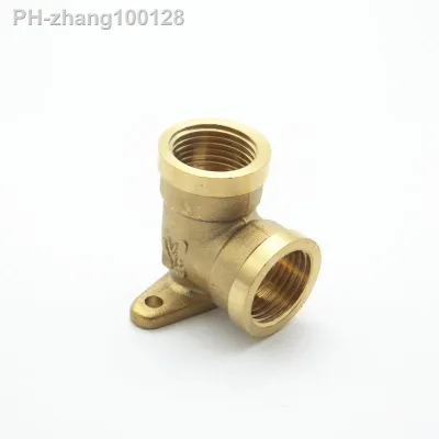 1/2 BSP Female x 1/2 BSP Female Thread 90 Deg Brass Elbow Pipe Fitting Connector Coupler With Base For Water Fuel