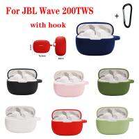 JBL Wave 200TWS เคสหูฟังสีทึบ Fundas สำหรับ Jbl 200เคสซิลิโคนนิ่มกันกระแทกอุปกรณ์เสริมสำหรับโทรศัพท์