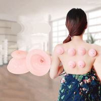 12Pcs สีชมพูแบบดั้งเดิม Cupping Jar Tpy ถ้วยสูญญากาศดูดนวด Body Care สำหรับ Health Care Tools