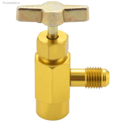 ☂ 1/4 Sae M14 Thread Adapter R-134A Automotive Air Conditioner Refrigerant Can Dispensing Bottle Tap Opener Valve