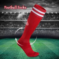 Uni Men Women Striped Knee High Long Socks Sports Football Baseball