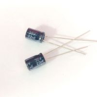 50ชิ้น22UF 35V 22MFD 35โวลต์ ± 20% -40 + 105C อลูมิเนียมตัวเก็บประจุแบบอิเล็กโทรไลติก5 × 7มม