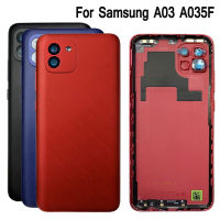 ฝาครอบใหม่สำหรับ Samsung Galaxy A03 BatteryCover ฝาครอบด้านหลังด้านหลังอะไหล่ที่อยู่อาศัยสำหรับ Samsung A035F A035F/แบตเตอรี่ DS ครอบคลุม