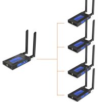 เครื่องส่งและเครื่องรับสัญญาณส่งสัญญาณไร้สาย200ม. ตัวต่อขยาย HDMI 1080P สำหรับกล้อง DSLR แล็ปท็อป PC สตรีมสดไปยังจอทีวี