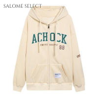 SALOME SELECT เสื้อฮู้ด เสื้อแขนยาวอบอุ่น หลวมและสบาย สบาย เท่ นุ่มนวล น่ารัก WWY2391I11 38Z230920