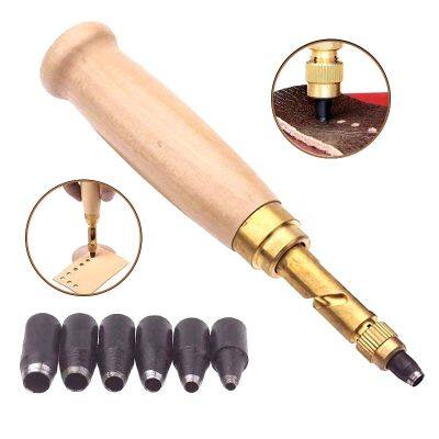 【CC】 Semi Leather Punch Tools 6 Size Hole Puncher Paper Adjustable Screw