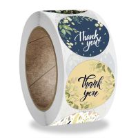 50-500PCS Flowers Plants Thank You Sticker Labels Sealing Color Paper Stationery Office Supply Sticky Decoration Scrapbooking Stickers Labels