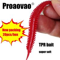 【cw】 20pcs/lot TPR Soft Bait maggot Grub Fishing hooks smell Worms Shrimps Lures Worm Swimbaits 【hot】