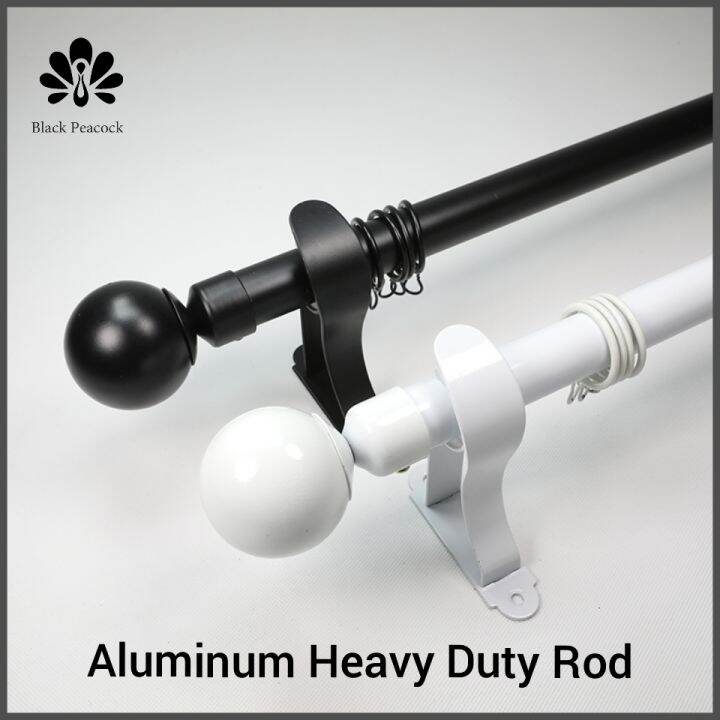 Aluminum Curtain Rod/Kayu Batang Langsir/Single And Double Rod/Heavy