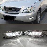 ไฟ LED DRL กันชนหน้า Lampu Jalan เวลากลางวันสัญญาณเลี้ยวไฟตัดหมอกแสงสำหรับ Lexus RX300 RX330 RX350 2003 - 2009 Harrier 2003-2006