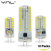 【Chat-support】 YNL 10ชิ้น/ล็อต G4หลอดไฟ Led 12V 220V 3W 2W 1W SMD 2835 3014มุม Luz Bombillas Lampada De หลอดไฟ LED Spotlight โคมไฟ