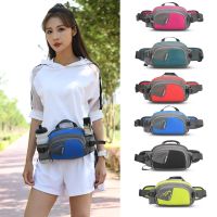 Fanny Pack Nylon Bum Bag with Bottle Holder Sling Waist Pack Waterproof for Cycling for Running Hiking for Hydration for Jogging Running Belt