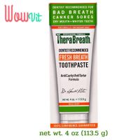 TheraBreath Fresh Breath Toothpaste Mild Mint Flavor (113.5 g) ยาสีฟันลดกลิ่นปาก กลิ่นมิ้นต์