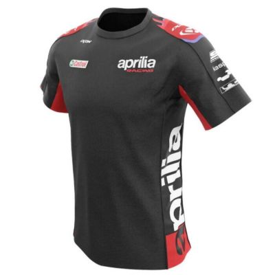 New FashionMOTO GP Racing Aprilia Team Summer 3D Print Mens Sportswear Round Neck Short-Sleeve Man Motorcycle Short Sleeve Breathable Casual T-shirt Quick Dry 2023
