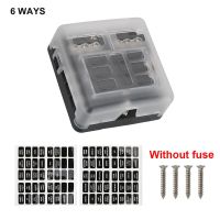 Plastic Cover 6 Ways 12 Ways Blade Fuse Block 12V 32V Fuse Box Holder M5 Stud With LED Indicator Light For Auto Car Marine 100A