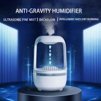 ◙❃ Home Anti Gravity USB Air Humidifier Ultrasonic Air Purifier Levitating Water Drops Mist Maker Fogger Perfume LED Display Light