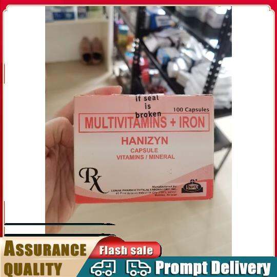 MULTIVITAMINS IRON (HANIZYN) 100 CAPSULES Lazada PH