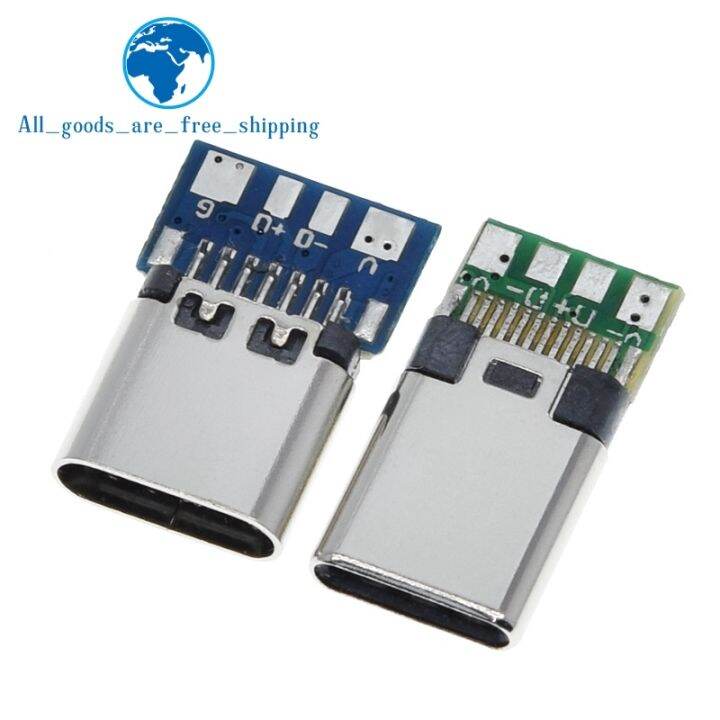 yf-10pcs-usb-3-1-type-c-12-pins-female-male-socket-receptacle-to-solder-wire-cable-support-pcb-board