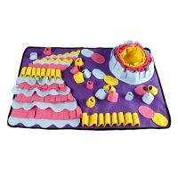 Pet Snuffle Mat สำหรับสุนัข Interactive FEED เกมของเล่นสำหรับเบื่อการฝึกอบรม Foraging Skills สำหรับ Cat Dog Treat ช้าอาหาร