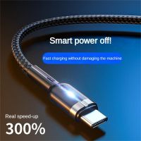 【jw】❀❈  2.4A Charging Data Cable iPhone Power-off Protection Cord With USB Type C