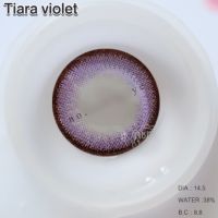 Tiara Violet บิ๊กอาย สีม่วง Pretty Doll คอนแทคเลนส์ Contact lens สายตาสั้น ค่าสายตา เน้นขอบ ตาโต โทนแบ๊ว แฟชั่น