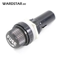 5pcs Glass Tube Fuse Holders 6x30mm Black Insurance Tube Socket Fuse Holder for 6x30 Insurance Panel Mount Fuse Holder