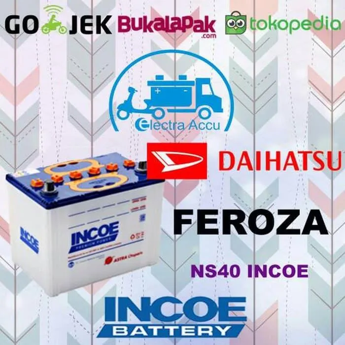 Aki Mobil Daihatsu Feroza Incoe Ns40 Aki Basah (Kode 08)) | Lazada