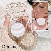 Dorisna เครื่องสำอางค์สำหรับใบหน้าไฮไลท์แวววาวพาเลทสำหรับแต่งหน้าเงางามพาเลตต์กลอสสูงสีเดียว