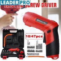 Mini 10/47pcs USB Electric Screwdriver Electric Drill Set Screw Driver Rechargeable Li-ion Battery Cordless Power