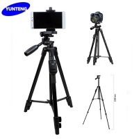 YUNTENG VCT-5208 ขาตั้งกล้อง 3 ขา สำหรับกล้อง DSLR และโทรศัพท์สมาร์ทโฟน มาพร้อมรีโมทบลูทูธ และตัวหนีบโทรศัพท์มือถือ