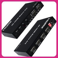 4K 60Hz 4X2 HDMI Matrix 2x 2เครื่องกระจายสัญญาณ HDMI 2 3 4 In 2 3D เครื่องแยกสัญญาณเสียงตัวแปลงวิดีโอแล็ปท็อปพีซีไปยังทีวีโปรเจคเตอร์