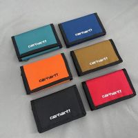 Carhartt WIP Payton Wallet Carhartt ปักตัวอักษรกระเป๋าสตางค์กันน้ำผ้าใบที่เก็บบัตร30 Off