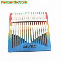 FE 17-Key Kalimba ที่สวยงามที่มีสีสันสวมใส่ทนแบบพกพา17-Tone นิ้วโป้งเปียโนสำหรับเด็กผู้เริ่มต้นมืออาชีพของขวัญ