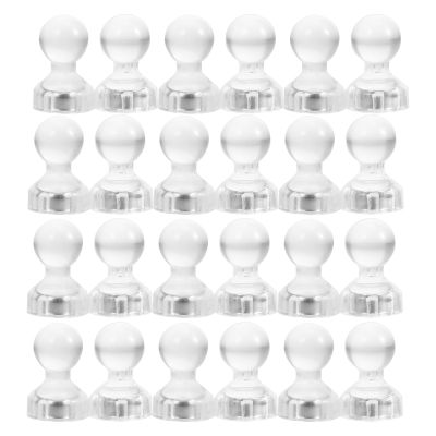 ▲❏ 30pcs Push Pin Magnets Clear Whiteboard Dry Erase Board Pushpins Office Magnets For Maps Refrigerator School Classroom