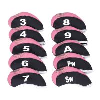 10Pcs Neoprene Iron Head Covers Universal Club Golf Iron Headcovers Protector 13 Colors Number Golf Accessories