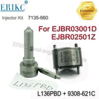 EJBR03001D EJBR02501Z ยกเครื่องชุดเครื่องมือซ่อม Inyector 7135-660รวมถึง L136PBD หัวฉีดหัวฉีดและ9308-621C วาล์วสำหรับ KIA