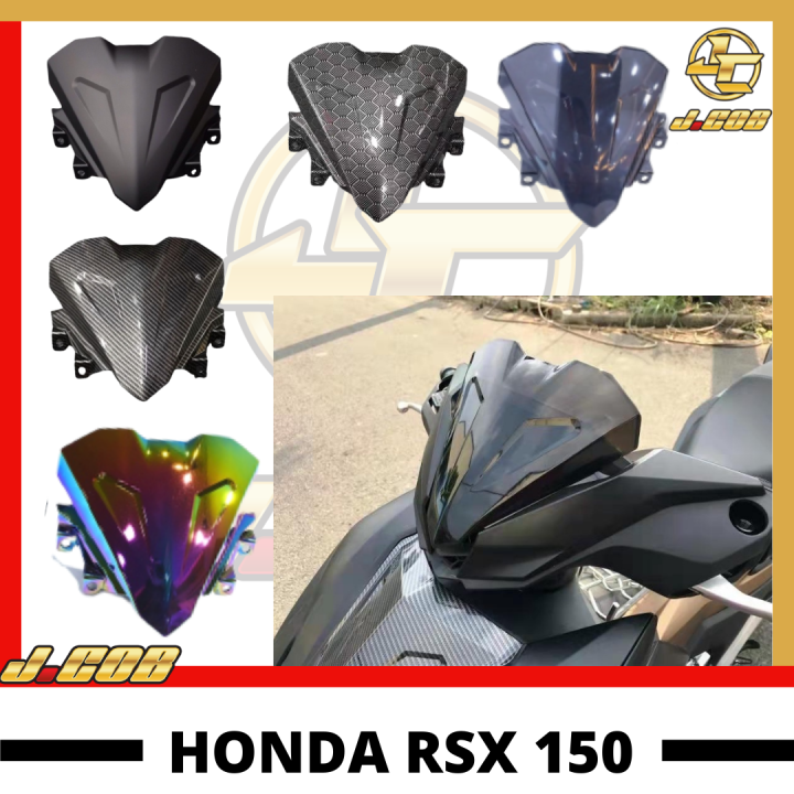 Honda rsx150 RSX winner X design windshield visor smoke black carbon