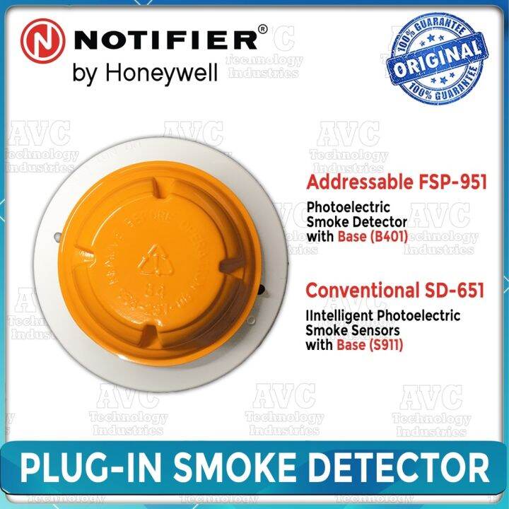 NOTIFIER Low Profile Photoelectronic PlugIn Smoke Detector Addressable