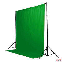 ผ้าฉากถ่ายรูป (Green Sceen) ผ้ามัสลินหนาทึบแสง สำหรับไลฟ์สด สตรีมเกม ขนาด3x3เมตร ___By CapaDigifoto___