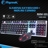 โปร++ คีบอร์ดเม้าส์ Razeak Keyboard+Mouse Gaming RKM-101 ส่วนลด คีย์บอร์ด คีย์บอร์ดไร้สาย คีย์บอร์ดเกมมิ่ง อุปกรณ์คอม