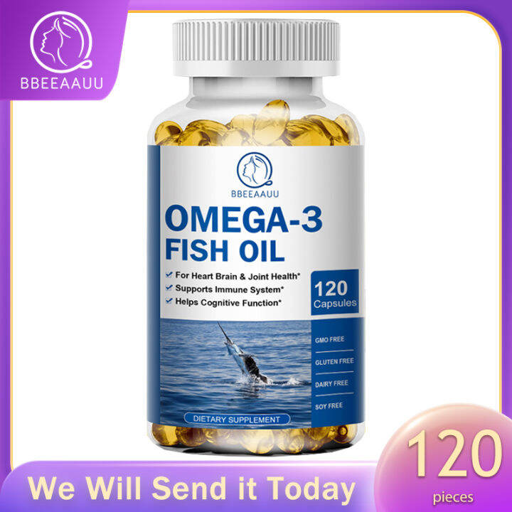 Fish Oil 3600 mg SoftGels omega 3 supplement with EPA & DHA for Brain