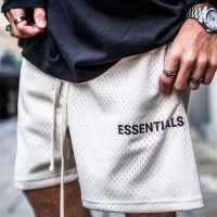 Top Quality fog loose reflective shorts ESSENTIALS double line ins sports pants