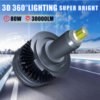 Carshark H7 LED Canbus 360 12V H8 H9 H11 H1 ไฟหน้าหลอดไฟ 30000Lm 80W Mini 9012 Hir2 9005 hb3 9006 Hb4 อัตโนมัติโคมไฟหมอกรถ-jjjvjvjyvuyvksbjd