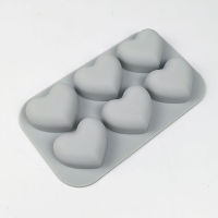 Mousse Silicone Lines Baking Chocolate Six Cake Day DIY Heart