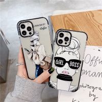 พร้อมส่ง 【Coffee Girl Boss Casetify】เคสโทรศัพท์มือถือ ซิลิโคน TPU นิ่ม แบบใส กันกระแทก ลายการ์ตูน สําหรับ  13 Pro Max 12 11 Pro Max